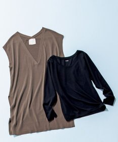 UNFILO TTON【温活】ロング Tシャツ