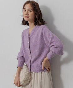 組曲 【加藤ローサさん着用 / 前後着用可】スパンコールヤーン カーディガン