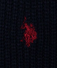 WEGO U.S. POLO ASSN.|別注畔編みハーフジップセーター