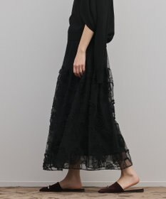 GRACE CONTINENTAL 刺繍チュールスカート