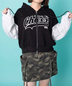 WEGO チアロゴWジップパーカー