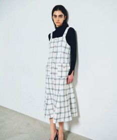 GRACE CONTINENTAL チェックツイードジャンパースカート