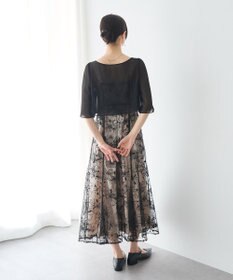 YECCA VECCA 【2点SET】フラワー柄スパンコール刺繍ドレス