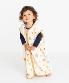 MIKI HOUSE HOT BISCUITS 総柄 フリーススリーパー