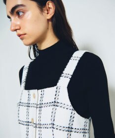 GRACE CONTINENTAL チェックツイードジャンパースカート