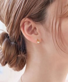 Phoebe 【金属アレルギー対応】【痛くないシリーズ】ルーセントビジューライトフィットイヤリング　ゴールド