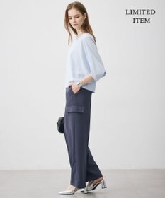ICB 【WEB限定】ストレッチツイルジャージー ドルマンスリーブカットソー