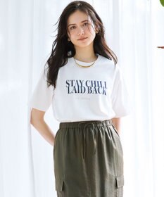 23区 S 【SLOW/一部店舗限定】MVSコットン ロゴTシャツ