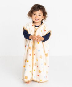 MIKI HOUSE HOT BISCUITS 総柄 フリーススリーパー