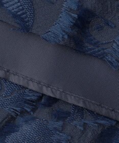 自由区 【洗える】フラワーカットジャガード スカート