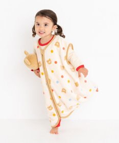 MIKI HOUSE HOT BISCUITS 総柄 フリーススリーパー