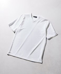 JOSEPH HOMME 【新素材】ハイゲージベアスムース　VネックＴシャツ ホワイト系