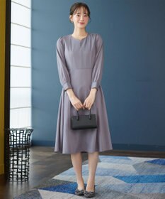 Tiaclasse 【セレモニー・XSサイズ追加・新色追加】ハートネックくるみ釦ワンピース