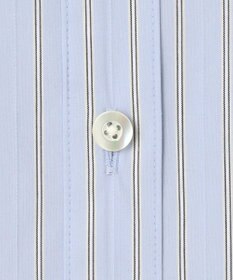 J.PRESS LADIES BEZコットンナイロン ストライプ シャツカラー ブラウス