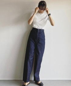 woadblue サルエル ブレットデニムパンツ リジッドブルー