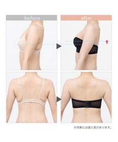 BRADELIS New York 【BRADELIS FIT】モールドストラップレスブラ ズレにくい 補正 ブラジャー  響きにくいカップ