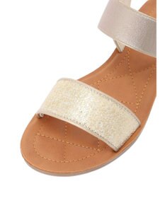 Green Parks ・ｒｉｃｈ　ｂｌｕｅ　雑材フラットサンダル