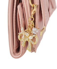 Maison de FLEUR リボンチャームキルティングプチウォレット