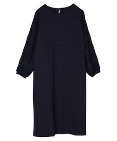 Green Parks マジョリカ袖ドッキングワンピース