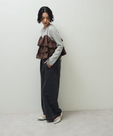 Green Parks ・ＳＵＧＡＲ　ＳＰＯＯＮ　レザーライクティアードキャミ