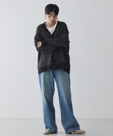 AMERICAN HOLIC アニマル柄Ｖネックニットカーディガン