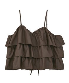 Green Parks ・ＳＵＧＡＲ　ＳＰＯＯＮ　レザーライクティアードキャミ