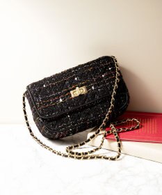 23区 GIOLICAツイード チェーンショルダーバッグ