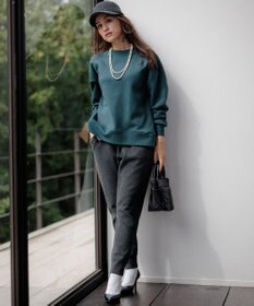 23区 L 【Lサイズ限定】ヴィスコースストレッチ ジョグ パンツ