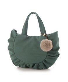 UNBILLION カシュカシュ cachecache / ポンポンつきラウンドミニトート