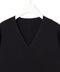 ICB L 【洗える】 シンセティックフルニードル Vネックワンピース