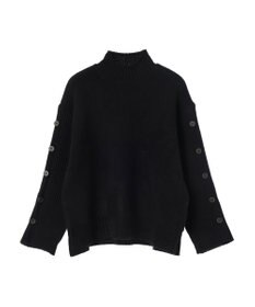 earth music&ecology 袖ボタンニットプルオーバー