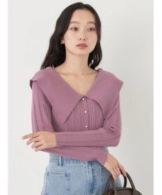 earth music&ecology ２ｗａｙビッグカラーニットプルオーバー