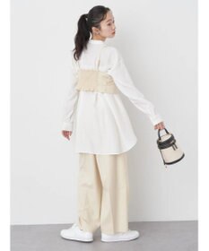 earth music&ecology ピンストライプストレートパンツ