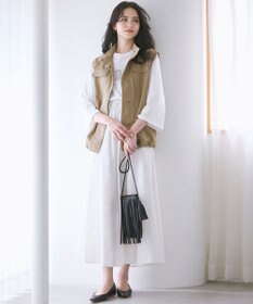 23区 【SLOW/一部店舗限定】MVSコットン フレア袖 ロゴTシャツ