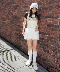 WEGO グラフィックラグランヘンリーネックT