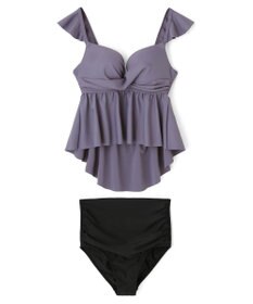 San-ai Resort（三愛水着楽園） WEB限定商品　ワコール共同開発、ノンワイヤーなのにぷっくり美胸を作る【ダブルアップ】　フレアビスチェビキニ M1/M2/L1