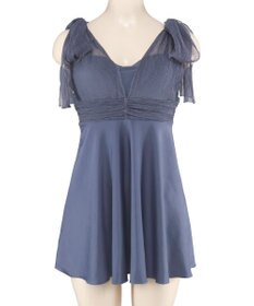 San-ai Resort（三愛水着楽園） 【WEB限定】Aラインワンピース2点セット水着