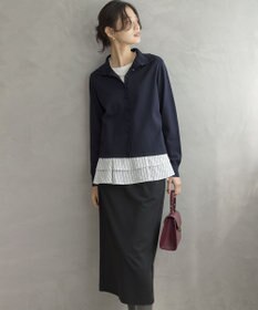 組曲 L ジョーゼットジャージーナロータイト スカート