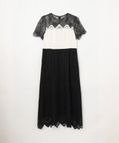 GRACE CONTINENTAL レース切替フレアドレス