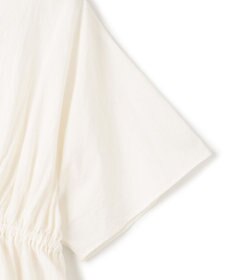 uncrave コットンリネンボイル ペプラムブラウス