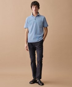 JOSEPH ABBOUD 【キングサイズ・ウエストも伸びる!/ストレッチ/軽量/Eco撥水/オーガニックコットン使用】マイクロピケストレッチ パンツ