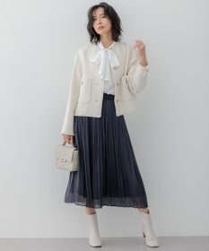 23区 【洗える】シャイニープリーツ スカート