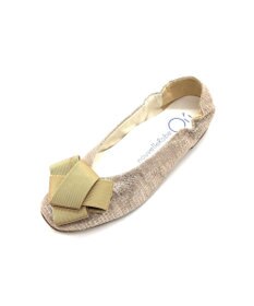 nouvelleRobe Oū サイズ追加【本革・高反発】Big Ribbon スクエアトゥ パンプス