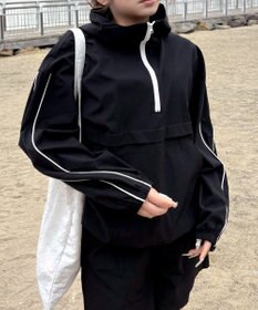 WEGO 【日焼け対策/セットアップ対応】ラッシュガードラインアノラックパーカー