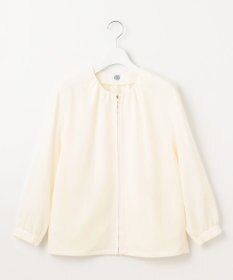 J.PRESS LADIES S 【洗える・接触冷感・防シワ・吸水速乾】BREEZE COOL  ノーカラー ブルゾン