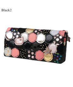 tsumori chisato CARRY 新マルチドット 長財布 かぶせ 【キラキラでかわいい！本革のやわらかな風合い】