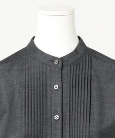 23区 L 【R(アール)】ウールトロストレッチ ピンタックブラウス