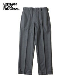 J.PRESS MEN 【J.PRESS ORIGINALS】PEPPIN MERINO SAXONY PIPED STEM TROUSERS / JAPAN MADE ライトグレー系