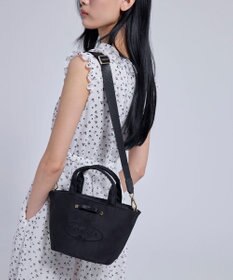TOCCA CARVED LOGO POCHETTE ナイロンバッグ ブラック系
