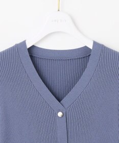 ANY SIS S シアーフリルペプラム ニット